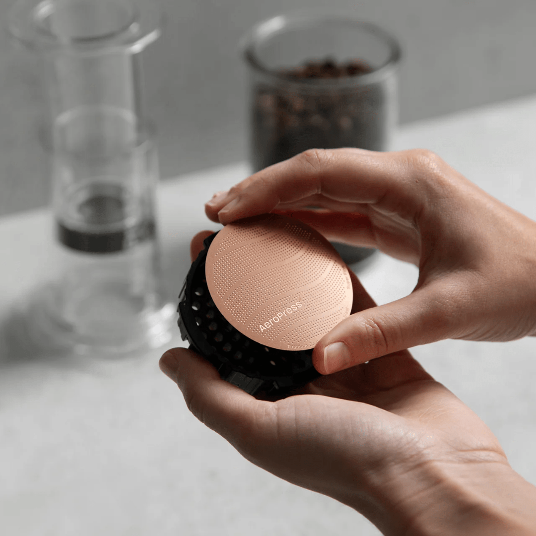 AeroPress Gold Tone Super Fine Filter - Standard - Dog & Hat Coffee