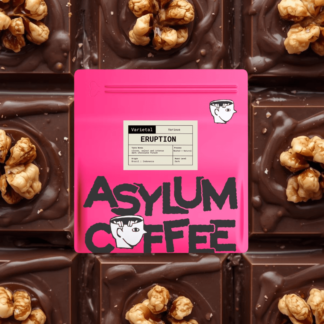 Asylum Coffee - Eruption - Brazil/ Indonesia (TRADITIONAL) - Dog & Hat Coffee