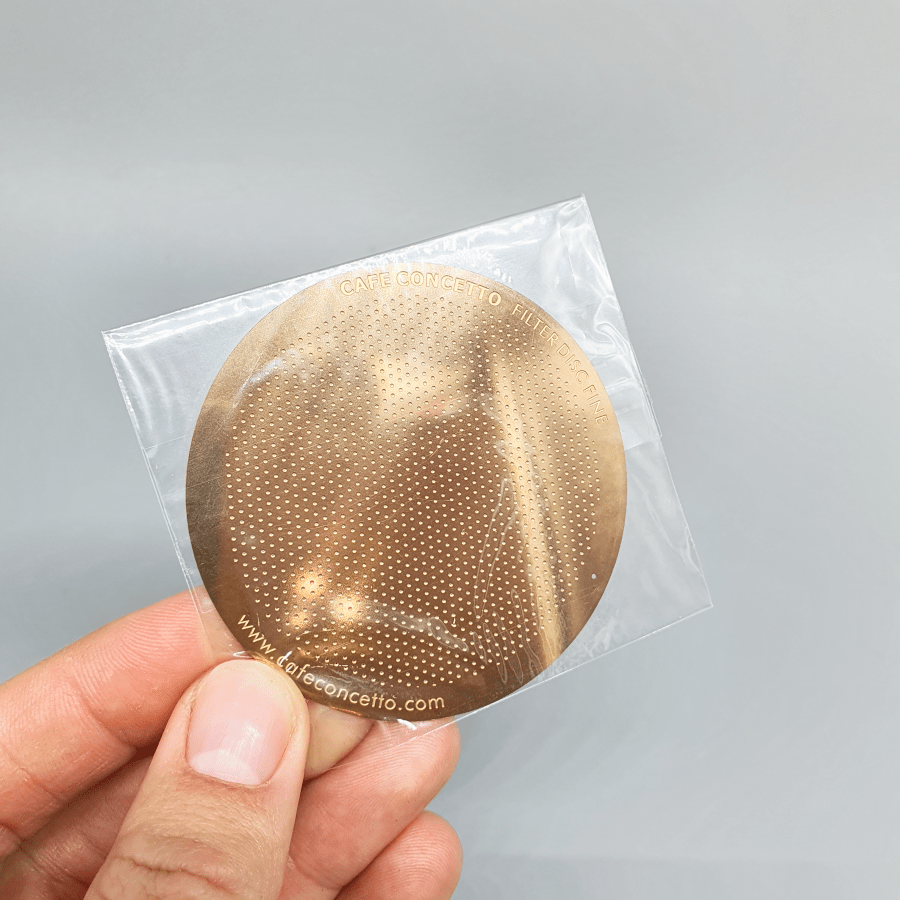 Fine Metal Filter for AeroPress by Cafe Concetto - Dog & Hat Coffee