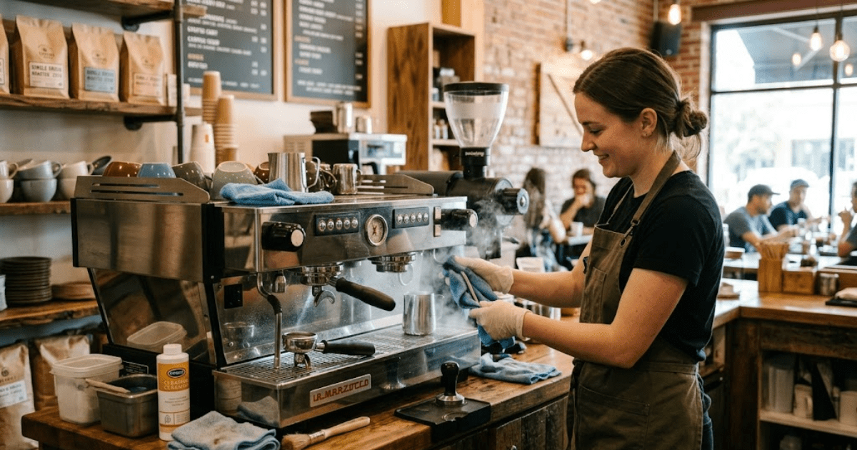 How to Clean Your Espresso Machine: Step-by-Step - Dog & Hat Coffee Club