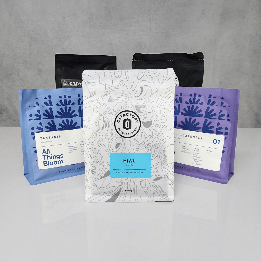 4x FILTER & 1x DECAF Subscription 5x 250g Coffees Monthly (FREE DELIVERY) - Dog & Hat Coffee