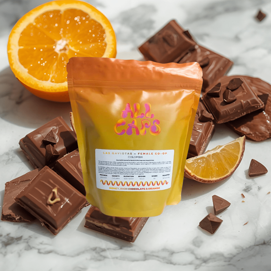 All Caps - Las Gaviotas - Colombia - Dog & Hat Coffee