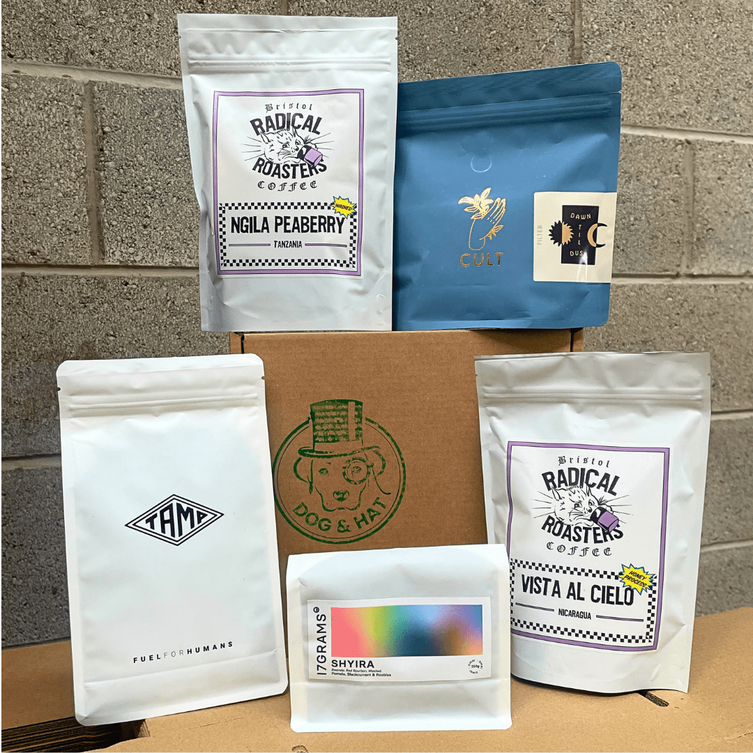 ESPRESSO Subscription 5x 250g Coffees Monthly (FREE DELIVERY) - Dog & Hat Coffee