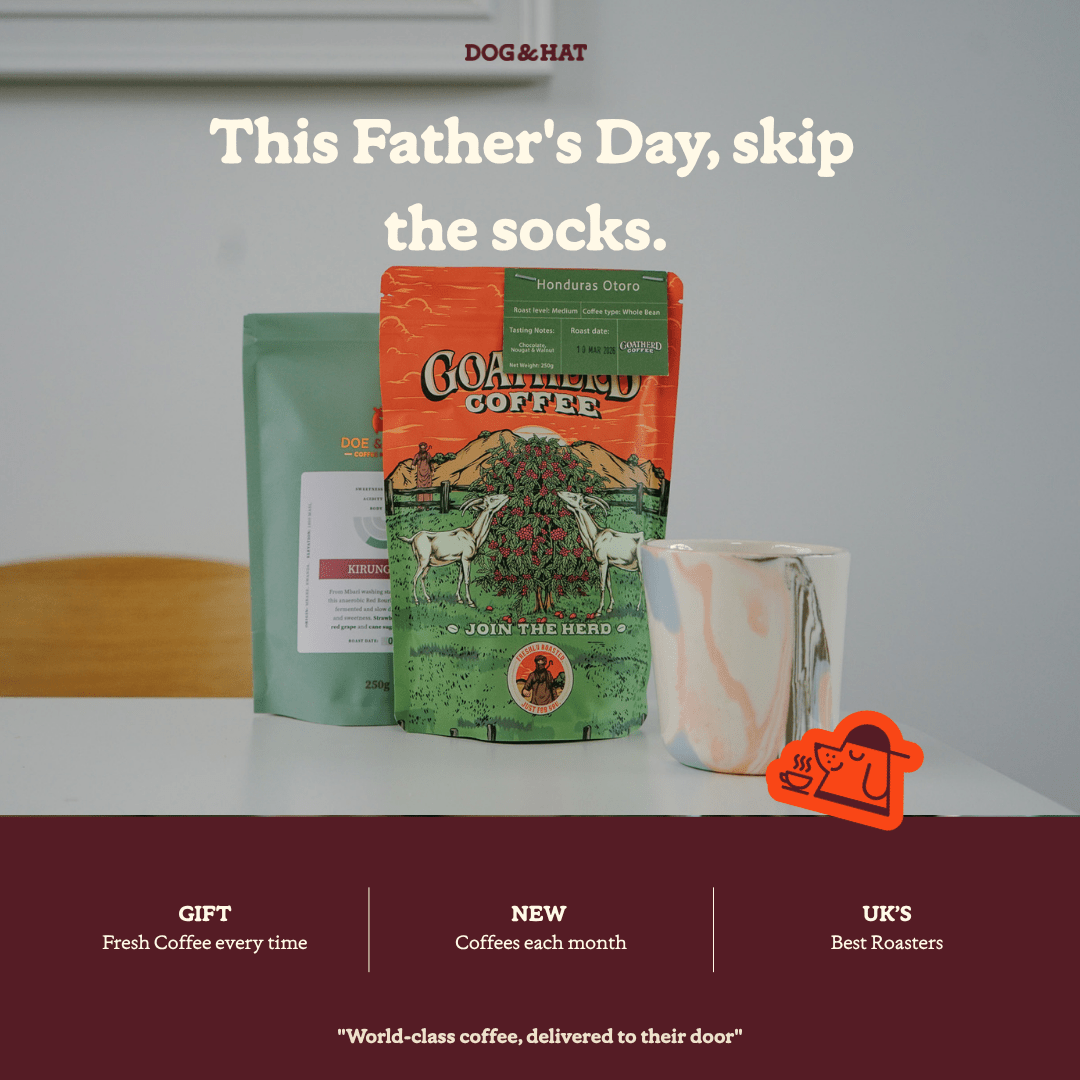 Gift 3 Months of 2x 250g ESPRESSO Coffees (FREE DELIVERY) - Dog & Hat Coffee Club