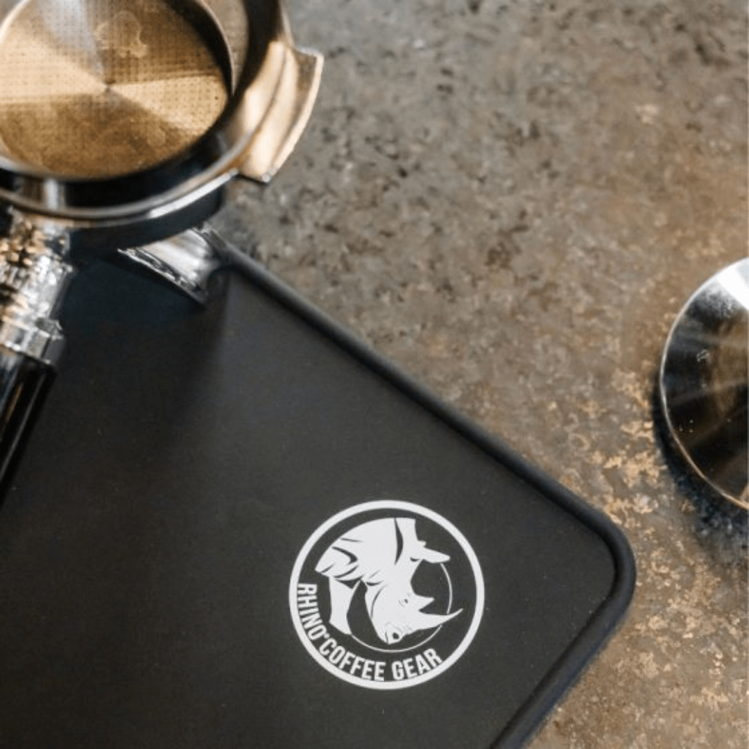 Rhino Classic Bench Tamper Mat - Dog & Hat Coffee Club