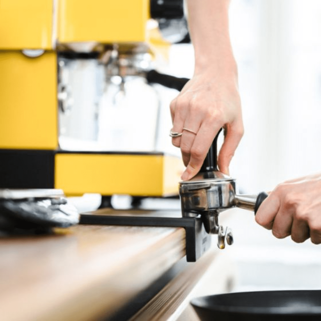 Rhino Classic Corner Tamper Mat - Dog & Hat Coffee Club