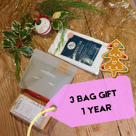 The Best 3 Bag Espresso Gift Coffee Subscription in the UK