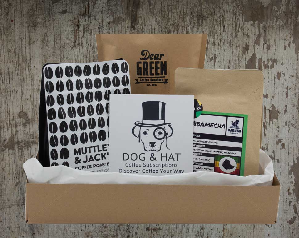 ASSORTED Subscription 3x (+1 Decaf) 4x 250g Coffees Monthly (FREE DELIVERY) - Dog & Hat Coffee
