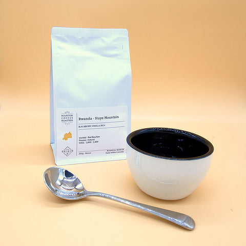 Coffee Cupping Set - Bowl, Spoon, Bag of Coffee