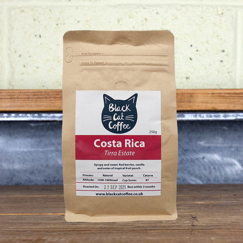 Black Cat Coffee Costa Rica on UK Best Coffee Subscription