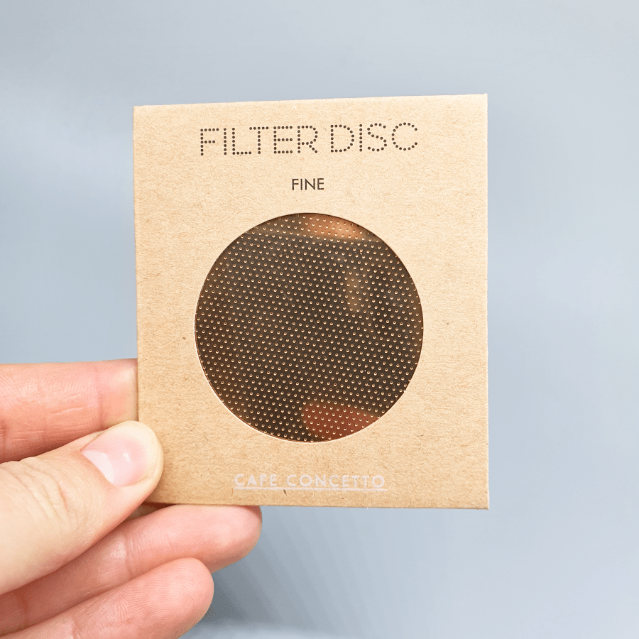 Fine Metal Filter for AeroPress by Cafe Concetto - Dog & Hat Coffee