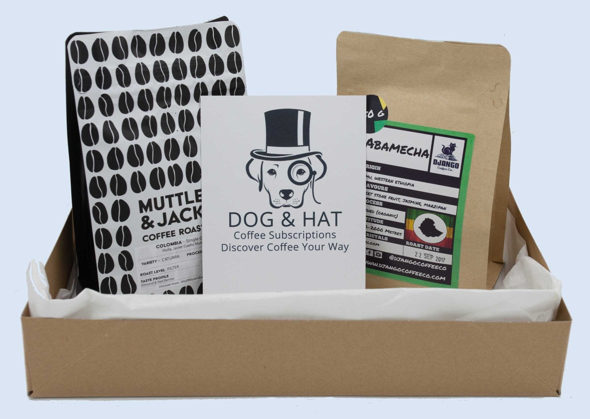 Gift 3 Months of 2x 250g ASSORTED Coffees (EUROPE DELIVERY) - Dog & Hat Coffee